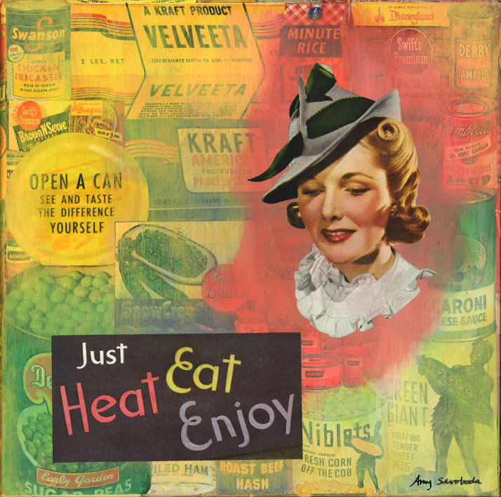 Just Heat Eat Enjoy . . . 10" x 10" . . . $100