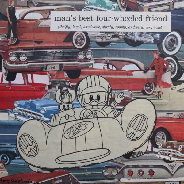 man's best four wheeled friend . . . 8" x 8" . . . Sold